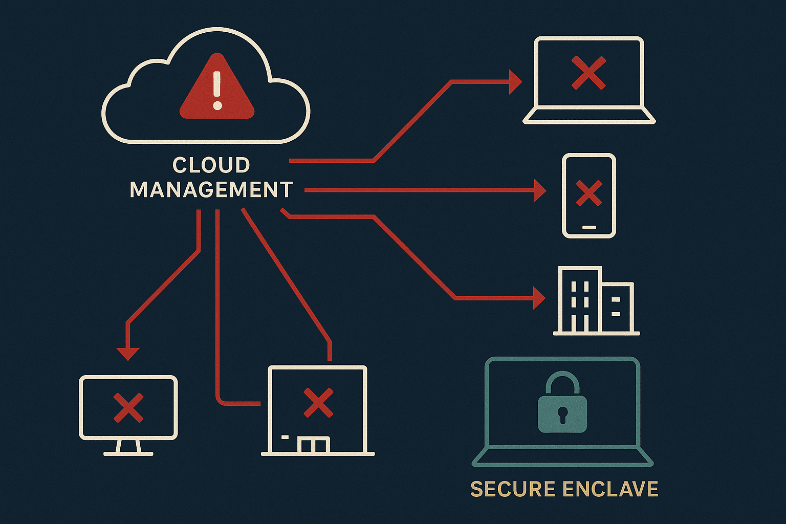 When Centralized Control Becomes a Vulnerability: Lessons from the Stryker Wiper Attack